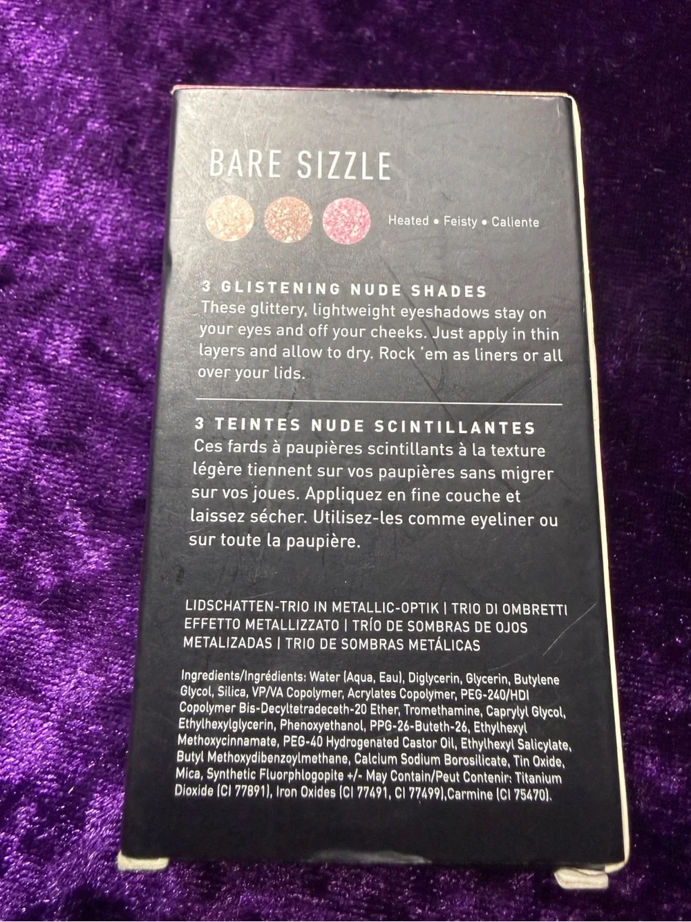 Morphe BARE SIZZLE METALLIC EYESHADOW TRIO